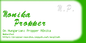 monika propper business card
