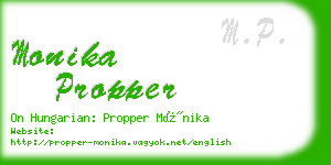 monika propper business card